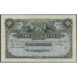 Natal Bank Limited, printers archival specimen £20, ND (18--), serial number run C2001-C4000,