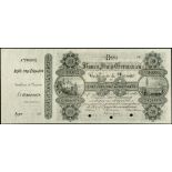 (†) Banca Italo Germanica, specimen 50 lire, 187-, serial number F00001, light and dark grey, castle
