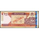 (x) Da Afghanistan Bank, a specimen set of the 2002-2004 issues, comprising 1, 2, 5, 10, 20, 50,