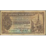 (x) National Bank of Egypt, £10, 8 November 1919, serial number X/27 045,046, purple-brown and