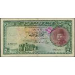 (x) National Bank of Egypt, £50 (2), 1949 and 1951, serial numbers EF/2 082577 and EF/4 067822,