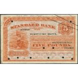 Standard Bank of South Africa Limited, specimen £5, Bloemfontein, ND (19-- ), serial number