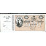 (†) Banco Espanola de la Habana, Cuba, printers archival specimen 500 pesos, ND (1896), serial range