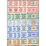 Banco Nacional de Cuba, Foreign Exchange Certificates, a very large group comprising, Series A, four
