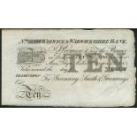 (x) Warwick & Warwickshire Bank (Greenway, Smith & Greenways), unissued £10, 188-, serial number