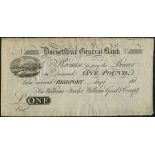 Dorsetshire General Bank, (William Fowler, William Good & Company.), unissued £1, Bridport, 180- (