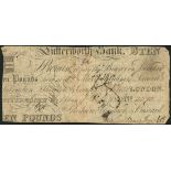 Lutterworth Bank, Goodacre, Goodacre & Buszard, £10, 18 October 1827, serial number 2373, black