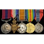 A Great War D.C.M. Group of Five to Sergeant A.L. Adams, Royal Engineersa) Distinguished Conduct