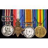 A Great War 1917 'Western Front' M.M. and Bar Group of Four to Sergeant F.J. Weedon, Royal