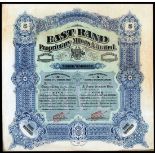 East Rand Proprietary Mines Ltd. (Transvaal), a specimen bearer warrant for 5 shares of £1, London