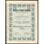 A group of Russian and other European certificates,  comprising Soc. Industrielle Charbonniere et