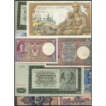 a mixed group of World Banknotes, including the following, Government of Ceylon, 2 rupees, 1948,