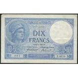 Banque de France, 10 francs (5), 1917-1917, all with J. Laferriere and E. Picard signature