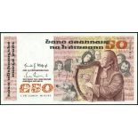 Central Bank of Ireland, £50, 1982, serial number CFK 556924, brown and multicoloured, Turlough O