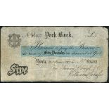a group of Provincial Banknotes, comprising the following, Pontefract Bank, 5 guineas, 1806,