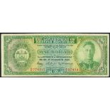 Government of British Honduras, $1 (2), 30 January 1947 and 1 November 1949, serial numbers A/2