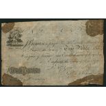 No Trading Name (Self, Grumble & Bearmuch, Stephen Starvation), a skit note for 2 pence, England,