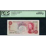 (x) Isle of Man Government, 10/- (2), ND (1961), serial number 560638-39, red on multicolour