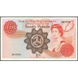 Isle of Man Government, £20, ND (1979), serial number 007976, red and multicoloured, Elizabeth II at