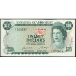 (x) Bermuda Government, a group of notes comprising, $1, $5, $10, $20, $50, 6 February 1970, all