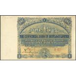 (†) Commercial Bank of Scotland Limited, printer's archival specimen £1, 3 January 1901, red