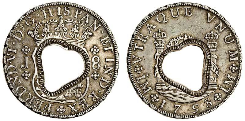 British Colonies (Dominica, Gibraltar, Martinique), Dollar, valued variously at 10-Bitts or 11-