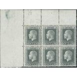 New Zealand1915-33 King George V IssuesPlate Numbers1½d. grey-slate, "Pictorial" paper, a top left