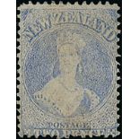 New Zealand1862-63 Pelure Paper, No WatermarkPerf. 13 at Dunedin2d. pale ultramarine, unused without