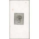 New Zealand1882-98 Second Sideface IssueBock and Cousins Original Die Proofs6d. in black on card (