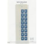 New Zealand1915-33 King George V IssuesPlate Numbers5d. light blue, "Cowan" paper, a top left corner