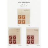 New Zealand1909-16 King Edward VII IssueIssued Stamps1909-16 perf 14x13½ 3d., 5d. (2, shades), 6d.