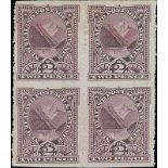 New Zealand1898-1908 Pictorial IssuesIssued Stamps1902-07 "Cowan" paper, perf 14 2d. purple block of