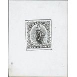 New Zealand1901-08 1d. Universal1908 (Dec.) Perkins Bacon surface printed relief die proof of the