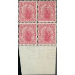 New Zealand1909-26 1d. DominionIssued Stamps1909-26 Jones chalk-surfaced paper, 1d. pale carmine