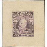 New Zealand1909-16 King Edward VII IssueDie Proofs6d. in mauve on thin card (36x40mm.), the odd