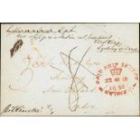 (x) New ZealandNew Plymouth and Localities1842 (Nov.) envelope from a member of the Plymouth Company