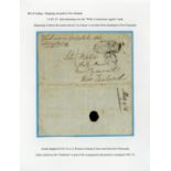 (x) New ZealandNew Plymouth and LocalitiesIncoming Mail1852 (21 Oct.) Bill of Lading entire letter