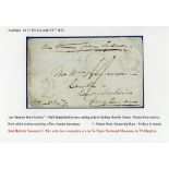 (x) New ZealandLarge Numeral HandstampsRed Numerals for Postage PaidBritish Numeral "2"1855 (3 Jan.)