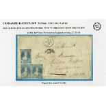 (x) New ZealandNew Plymouth and Localities1860 (12 Oct.) envelope to Leicestershire and twice