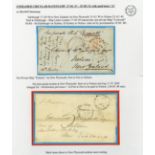 (x) New ZealandNew Plymouth and LocalitiesTransit Mail1849 (16 Apr.) envelope from Edinburgh "Per