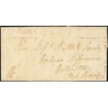 (x) New ZealandNew Plymouth and Localities1843 (12 Apr.) entire letter to the Wesleyan