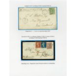 (x) New ZealandNew Plymouth and LocalitiesIncoming Mail1858-62 envelopes (4) ex the Weston