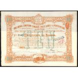 Mozambique: Beira Junction Railway (Port Beira to Fontesville) Ltd., a set of bearer certificates