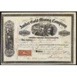 United States of America: Amber Gold Mining Co., Greene County (PA), $1 shares, Philadelphia 186[6],