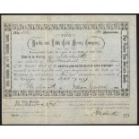 United States of America: Bertha & Edith Gold Mining Co. (NY), a pair of certificates for $10