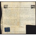 Thames & Severn Canal Navigation, a general bond for [£500], 17[94], no.237, attractive piece, on