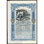 South Africa: French Rand Gold Mining Co., a group of 12 certificates for 25 shares of £1, 190[2],