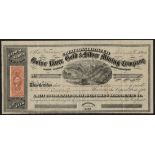 United States of America: Idaho Territory; Great Consolidated Boise River Gold & Silver Mining