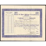 British East Africa: Anglo East African Cotton Co. Ltd., £100 debenture, 1931, no.51, ornate border,