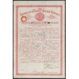 Ravenglass & Eskdale Railway Company, 8% loan, bond for £50, 18[74], no.2, ornate border, company